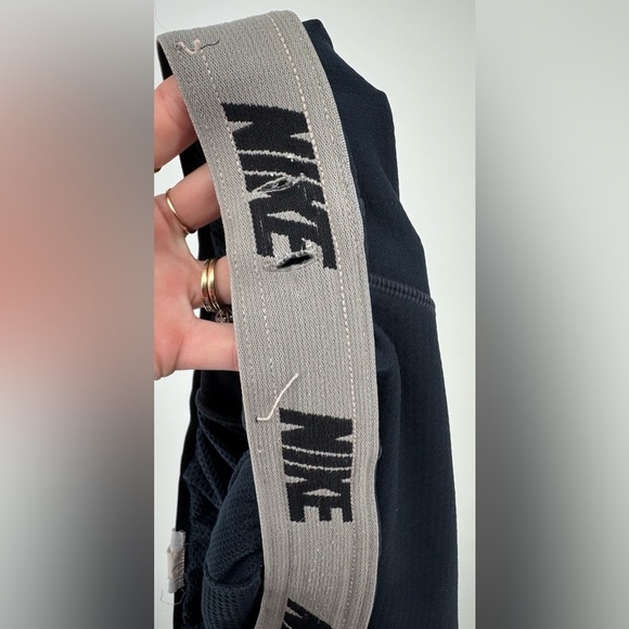 Nike Men's Navy Blue Dri Fit Track Pants Bottom Leg Zipper - Picture 12 of 16